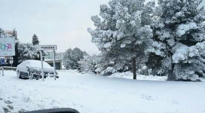Imagen de archivo de la últiman nevada en 2017