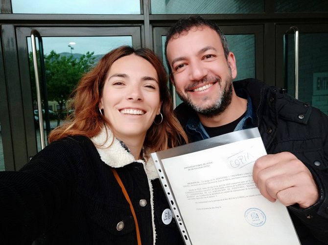 Belén Ivars y Abel Cardona han presentado más de 800 avales para concurrir a las elecciones como plataforma vecinal