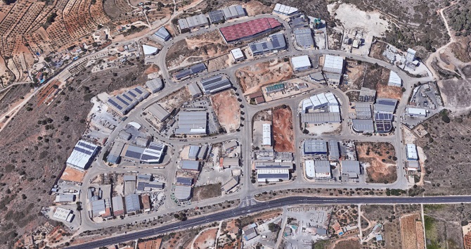 Imagen de archivo. Polígono industrial de Benissa.