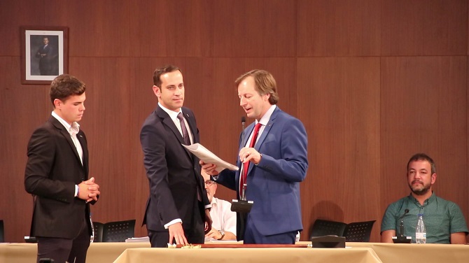 Imagen de archivo de la investidura de Arturo Poquet como alcalde de Benissa.