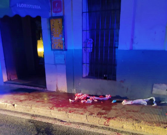 De este modo quedaba el lugar donde ocurrieron los hechos.