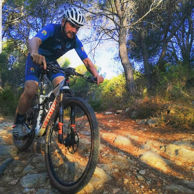 El presidente del Club Ciclista de Benissa, José León Martínez.