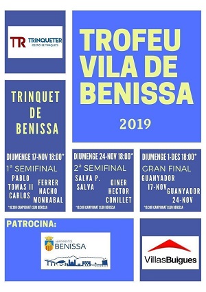 Octava edicion del Trofeu Vila de Benissa de Pilota.