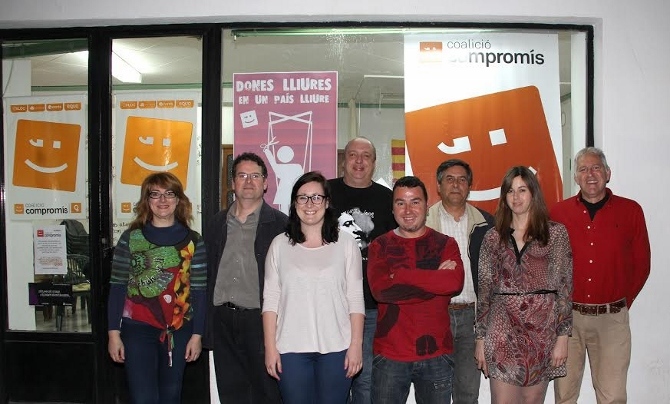 Imagen de archivo de la presentación de la candidatura de Compromís en las pasadas elecciones.