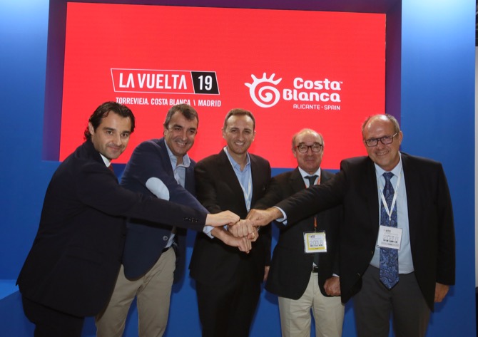 Presentación en Londres de la gala de presentación de la Vuelta 2019 en el Auditorio de la Diputación de Alicante