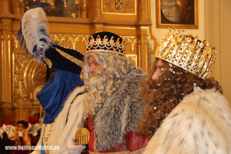 Momento de la visita de los Reyes Magos a Benissa el pasado a&ntilde;o 2025