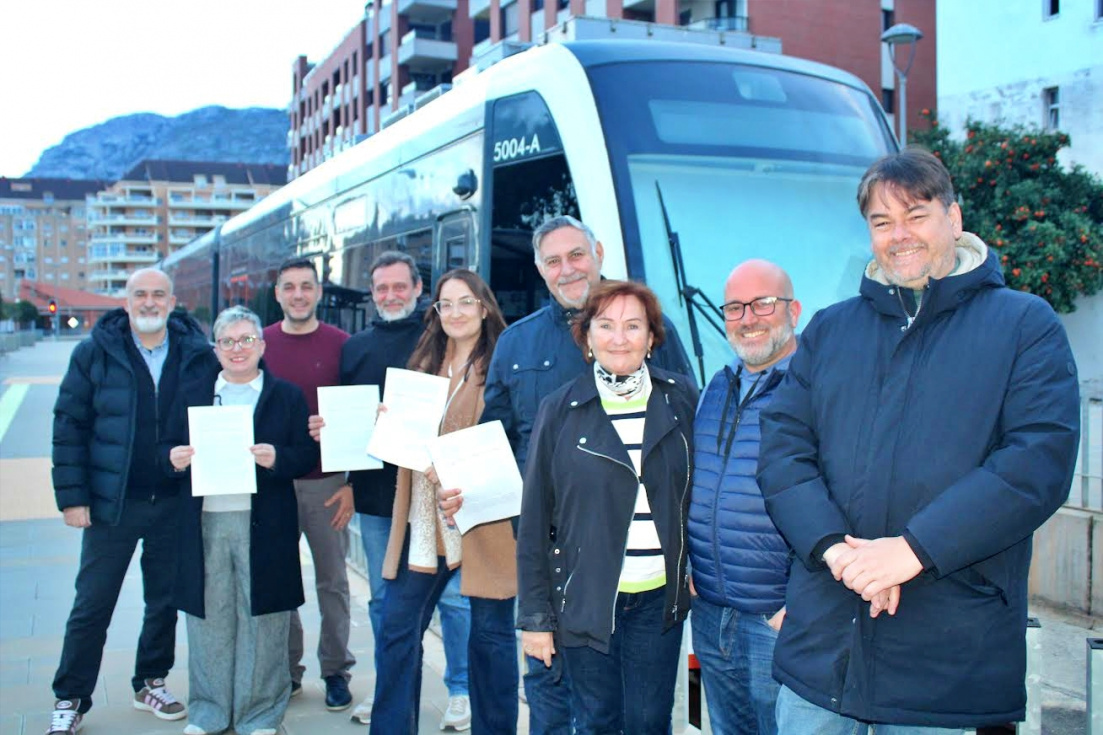 El PSPV de la Marina Alta impulsa una moción para exigir a FGV el servicio nocturno del TRAM en la Línea Dénia-Benidorm