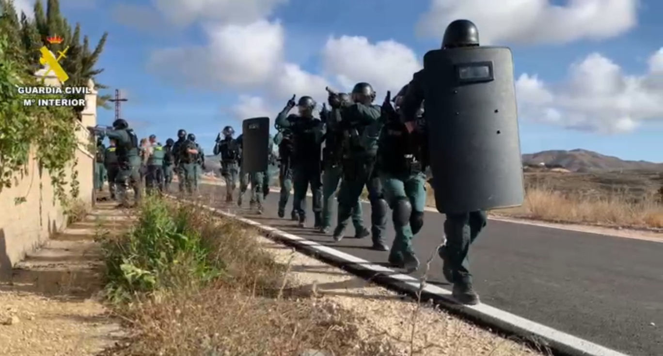 Cuatro agentes de la Guardia Civil heridos en la fase de explotación de una operación antidroga