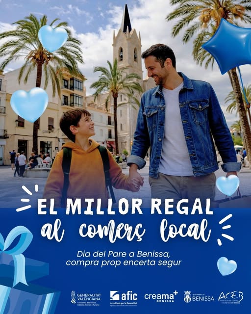 Benissa impulsa el comercio local con una campaña especial por el Día del Padre