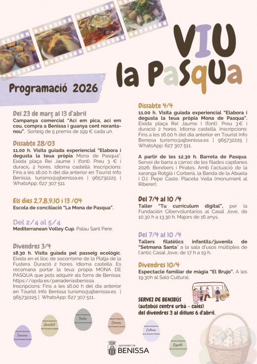 Benissa presenta su programación de Pascua 2026 con actividades culturales, deportivas y familiares