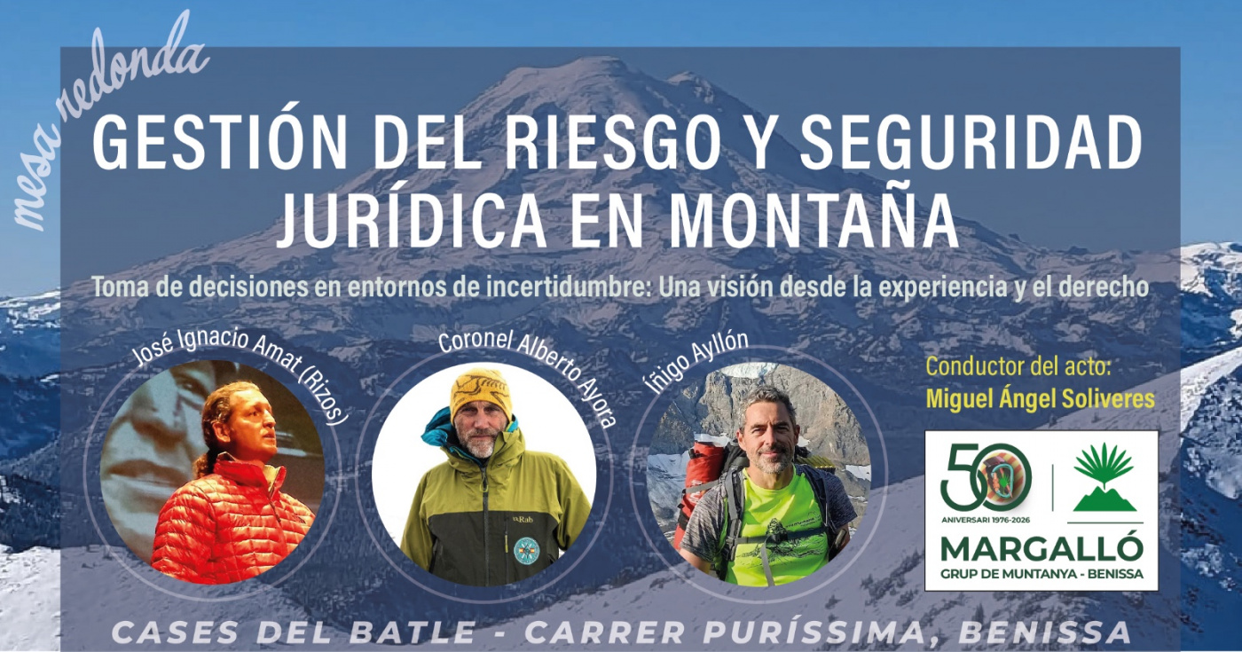 Benissa acoge una jornada sobre gestión del riesgo y seguridad jurídica en montaña con expertos del sector
