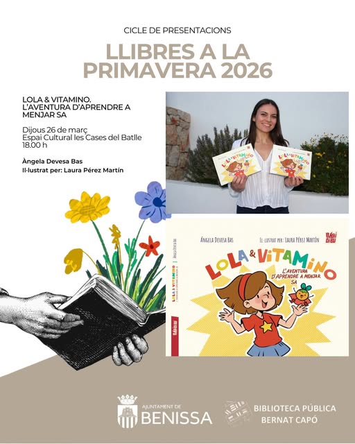 Benissa impulsa la lectura familiar con una nueva cita del ciclo “Llibres a la Primavera 2026”