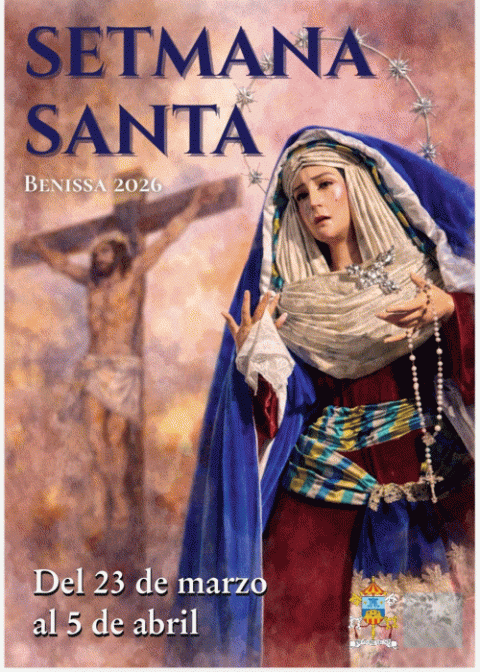 La Bas&iacute;lica Pur&iacute;ssima Xiqueta de Benissa presenta el programa de la Semana Santa 2026 con actos del 23 de marzo al 5 de abril