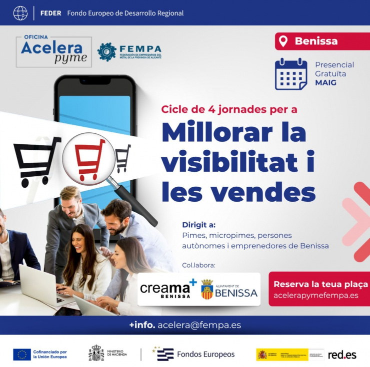 Benissa acogerá en mayo un ciclo de jornadas para impulsar la digitalización de pymes y autónomos