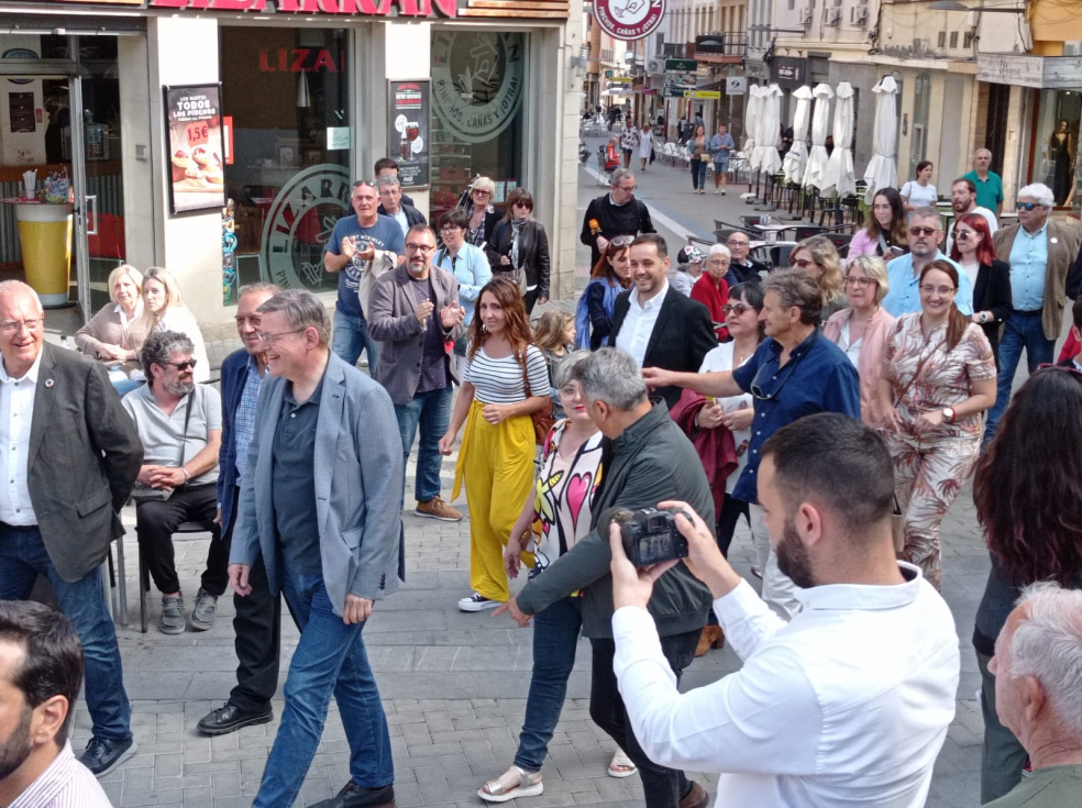 Ximo Puig en Dénia durante el mitin central del PSPV-PSOE de la Marina Alta