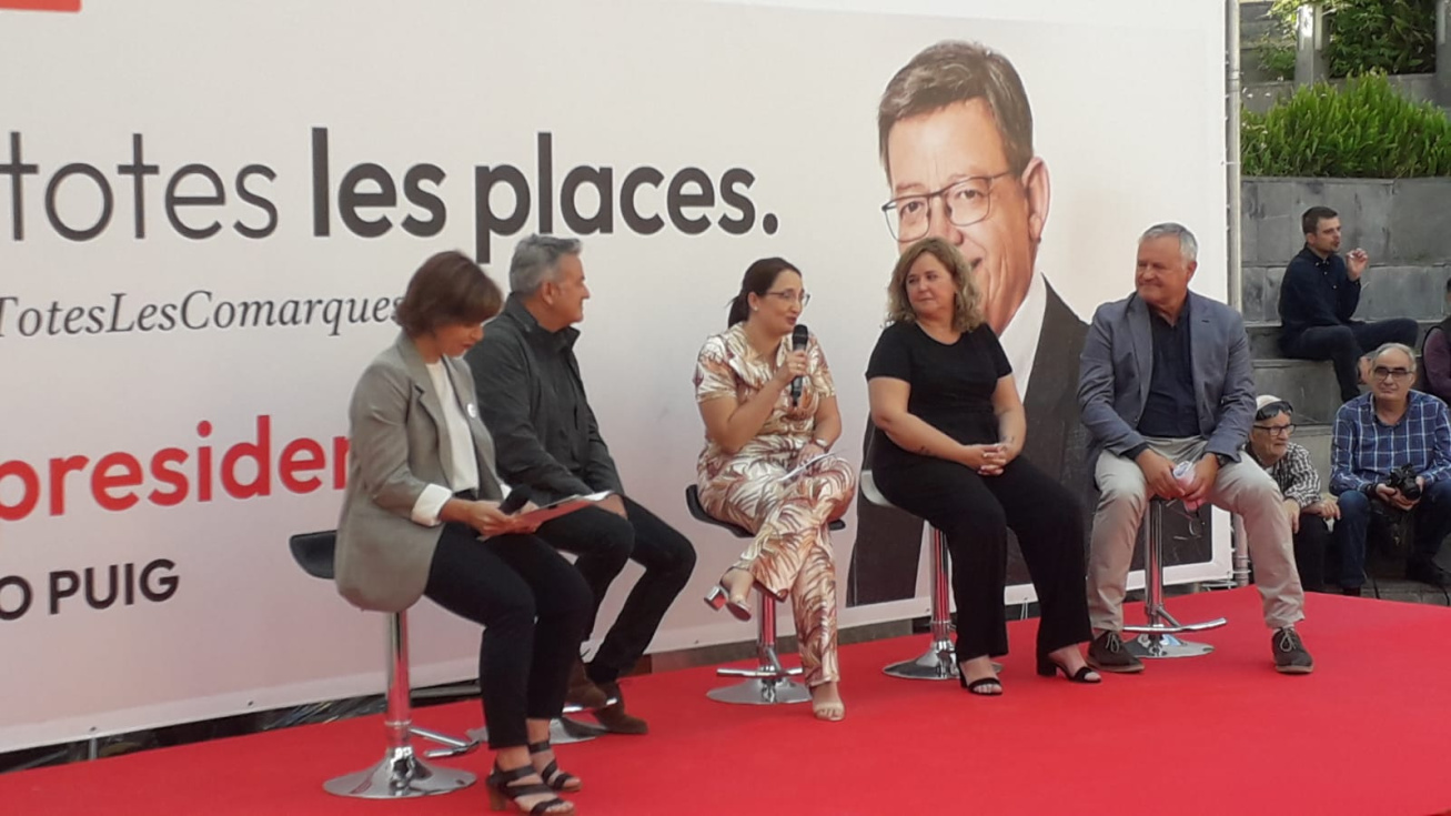 Participación de la candidata del PSPV-PSOE a la alcaldía de Benissa en el mitin central del Partido Socialista en la Marina Alta
