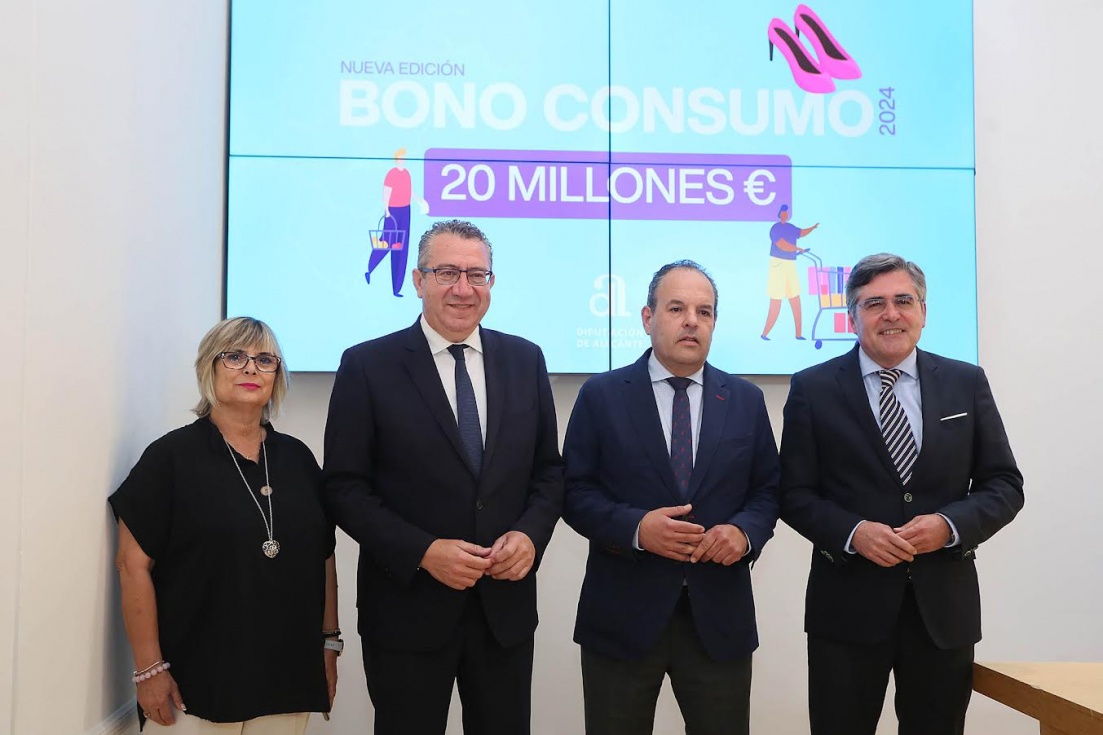 La Diputación lanza una nueva campaña del Bono Consumo con 20 millones de euros para apoyar a las economías locales y a los consumidores