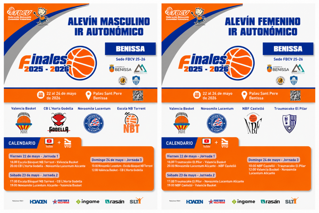 Benissa se convierte en capital del baloncesto alevín autonómico con las finales de la FBCV