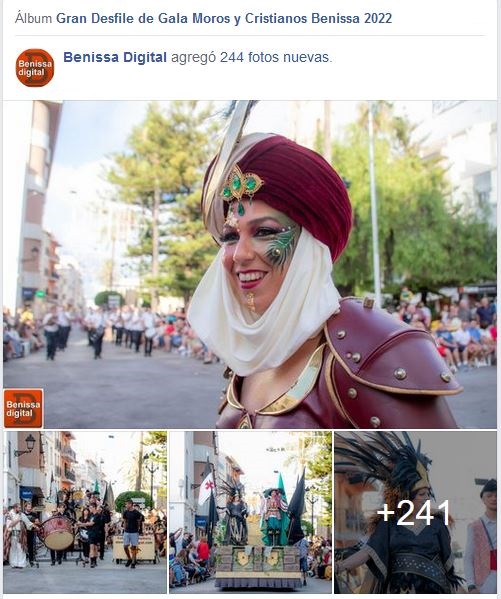 Galería de imágenes Gran Desfile de Gala Moros y Cristianos Benissa 2022