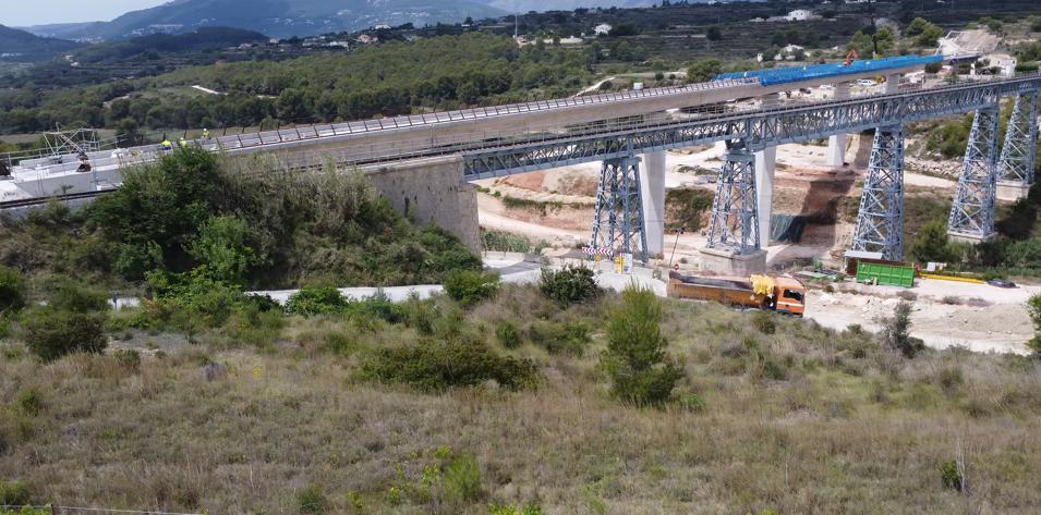 Nuevo viaducto sobre el barranco del Quisi