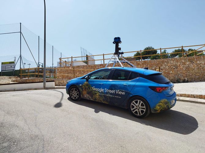 El vehículo de Google Street View en Senija