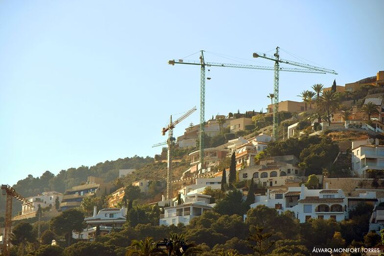 Construcción en Xàbia.