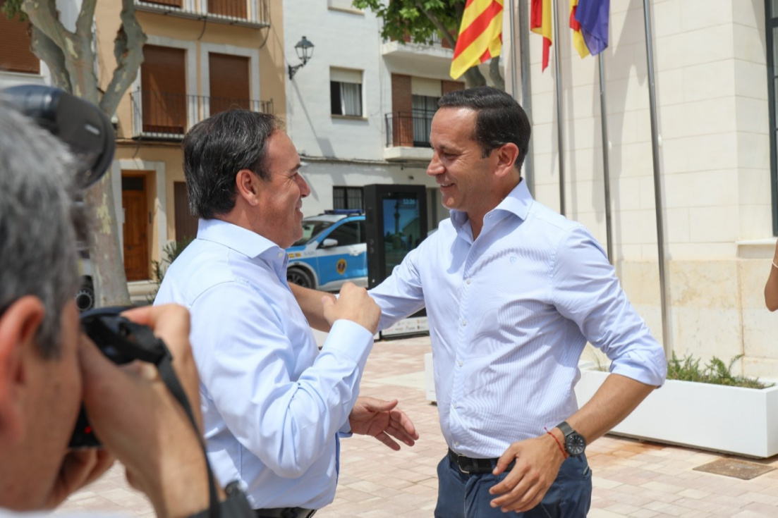 visita juanfran pérez llorca arturo poquet Benissa