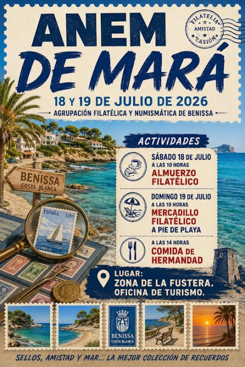 La filatelia vuelve a darse cita en La Fustera con una nueva edición de 'Anem de Marà'