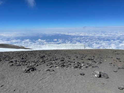 Vistas del glaciar del Kilimanjaro