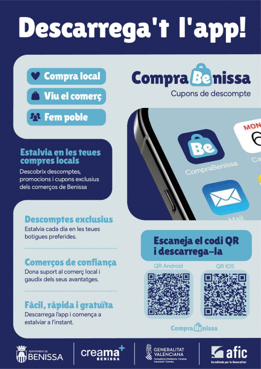 Benissa pone en marcha CompraBenissa, una aplicación gratuita con descuentos y promociones del comercio local