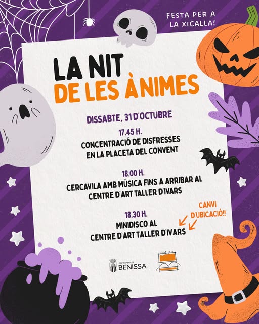 Actualización: Benissa celebra la Nit de les Ànimes con disfraces, pasacalle y minidisco